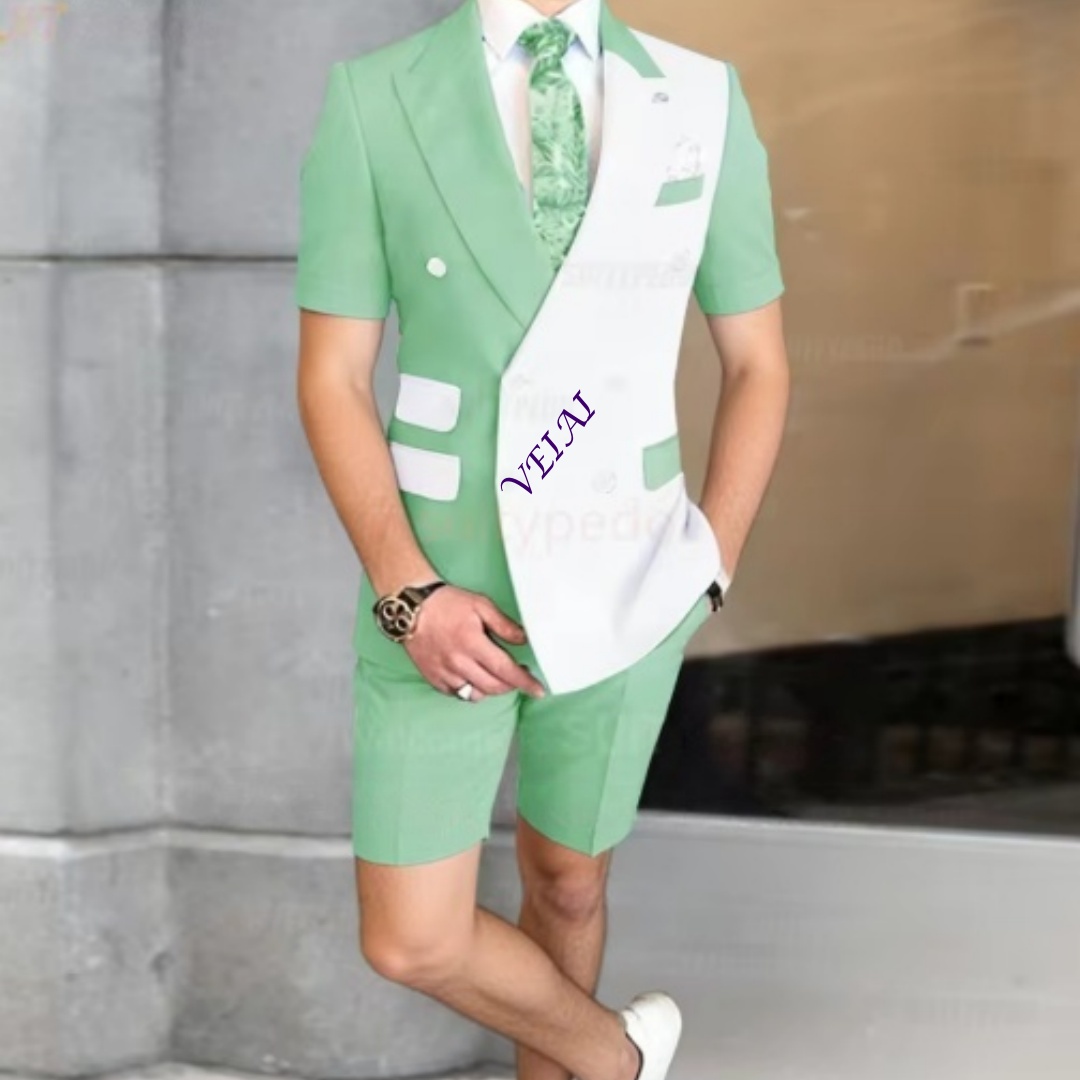 Men'S Formal Wear - Summer Men's 2-Piece Casual Suit Set