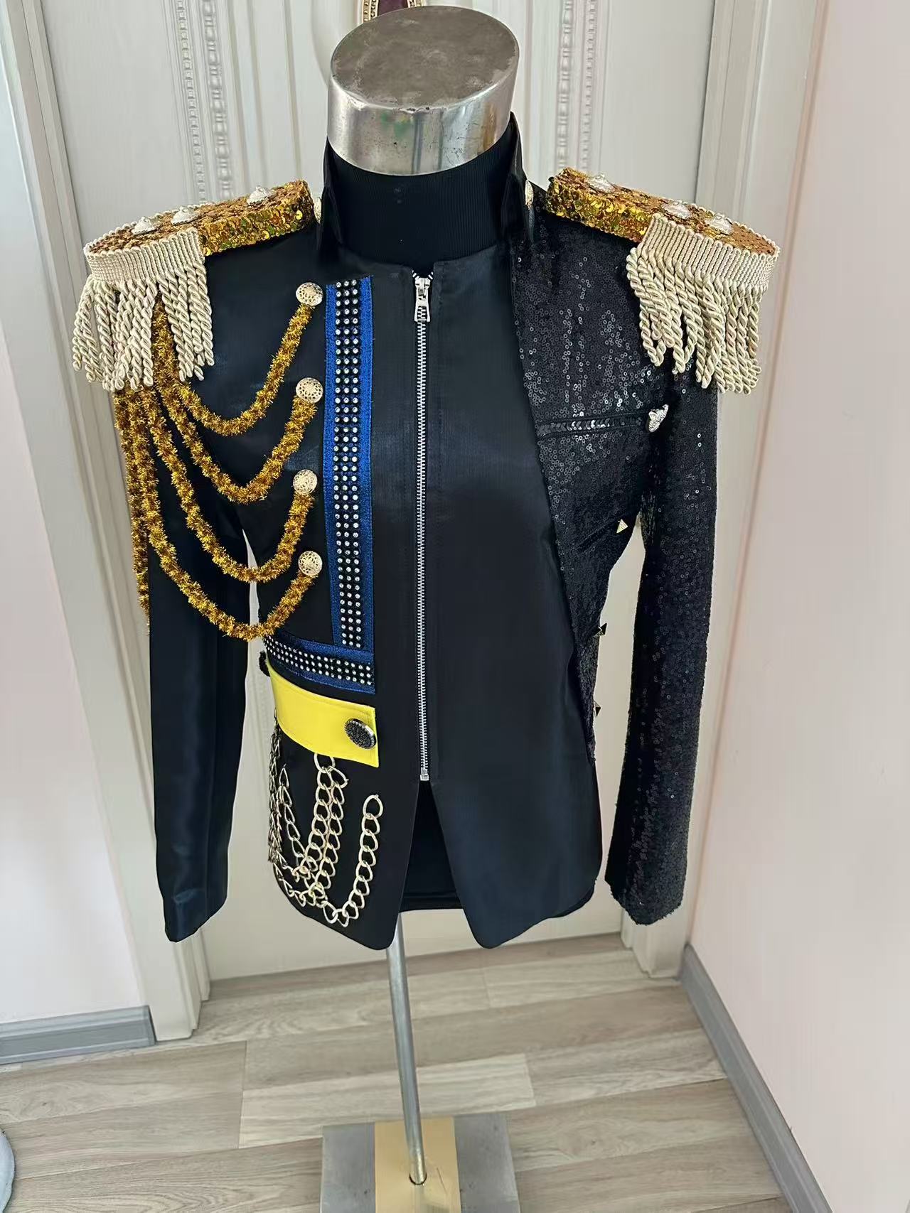 Men'S Formal Wear - New Men Tassel Royal Jacket Wedding