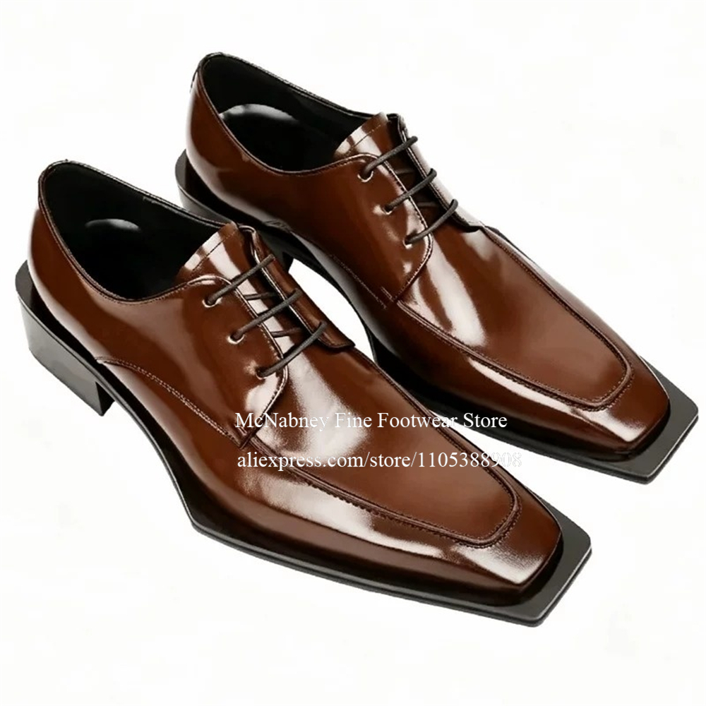 Men'S Formal Wear - Spike Studs Leather Dress Shoes Lace