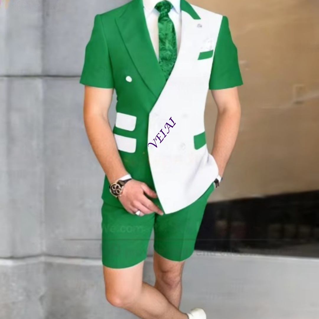 Summer Men's 2-Piece Casual Su - Men'S Formal Wear 评论和价格