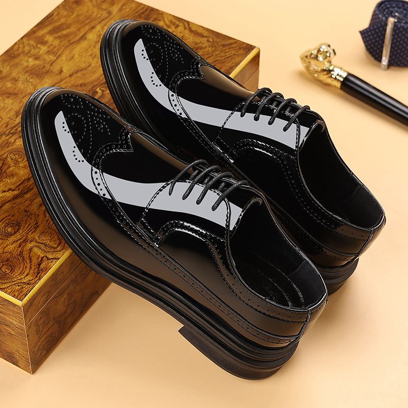 Men's Patent Leather Brogue Dr - Patent Leather Oxford 评论和价格