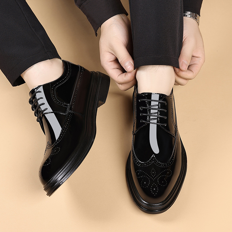 Men's Patent Leather Brogue Dr - Patent Leather Oxford 评论和价格