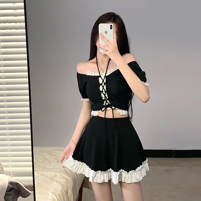 Instagram Style Women Two Piec - Slim Fit Suit Set 评论和价格