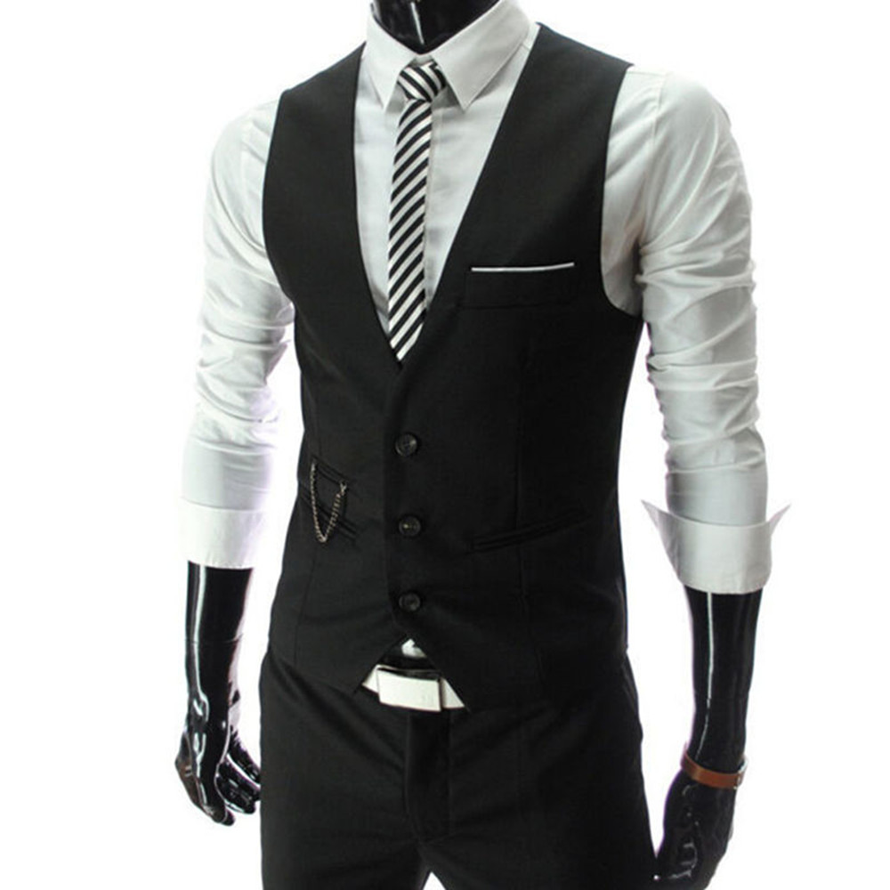 High Quality Dress Vests For M - Men Formal Wear Vest 评论和价格