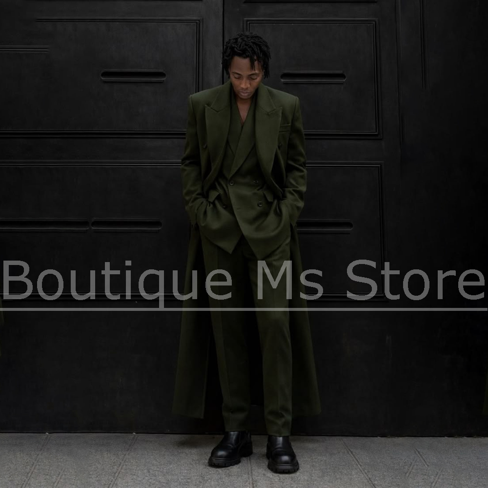 Men Long Suit Three Piece Over - Men'S Hip Formal Wear 评论和价格