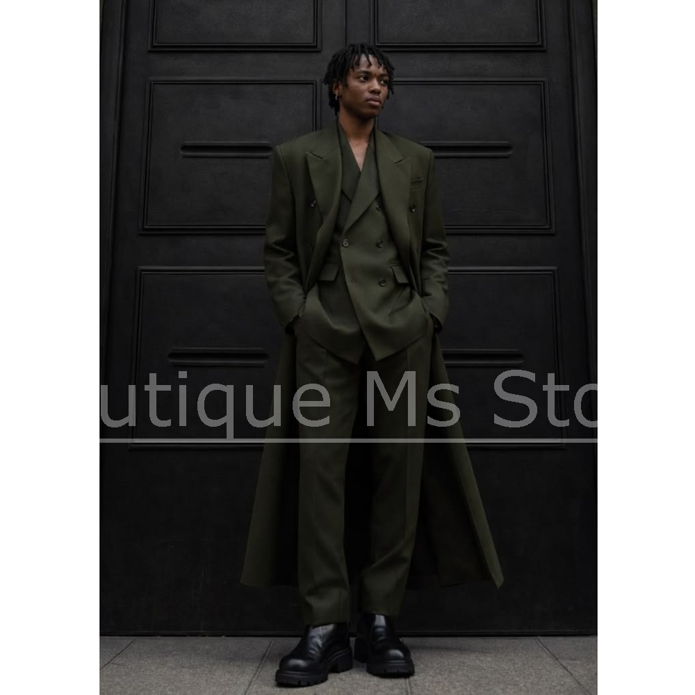 Men Long Suit Three Piece Over - Men'S Hip Formal Wear 评论和价格