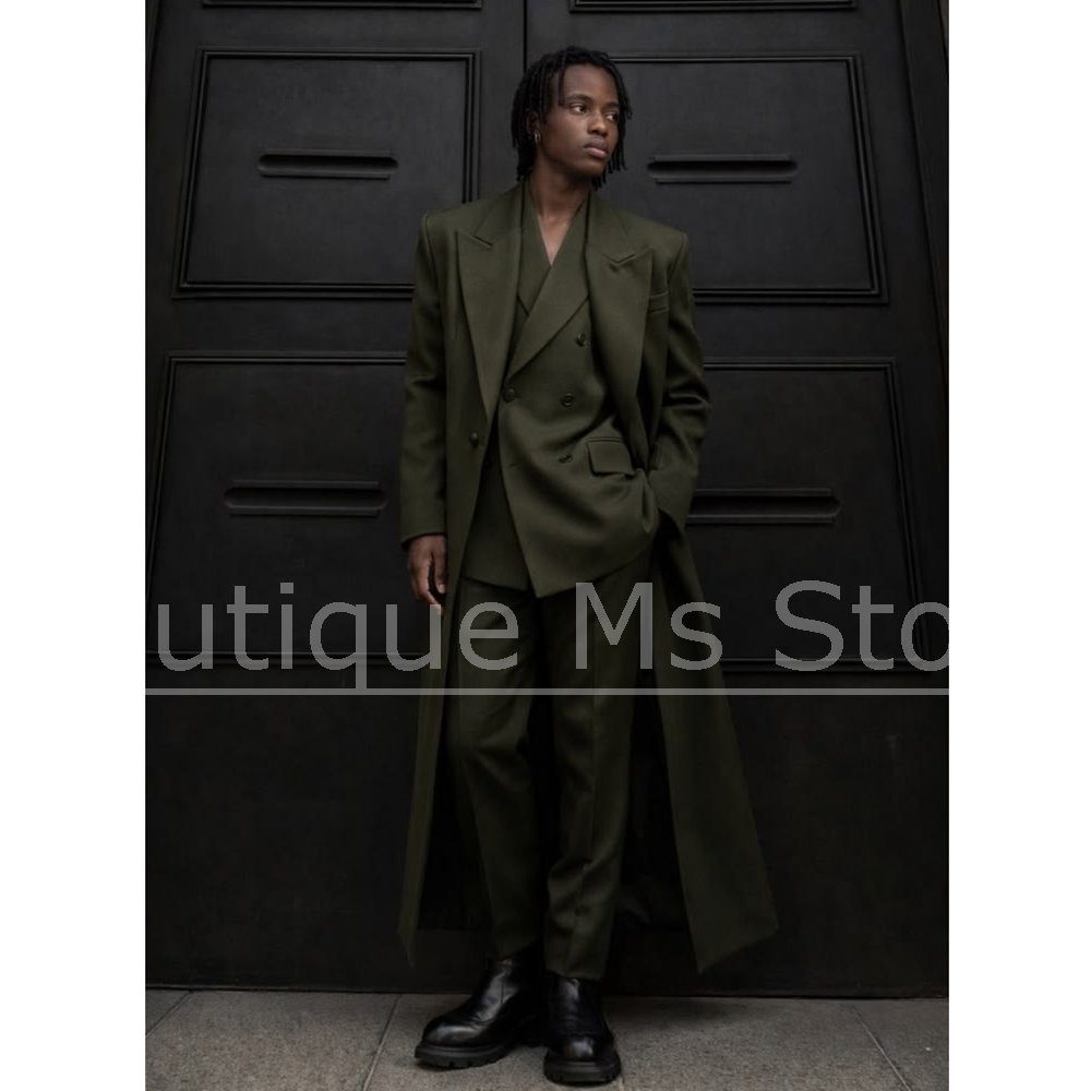 Men Long Suit Three Piece Over - Men'S Hip Formal Wear 评论和价格