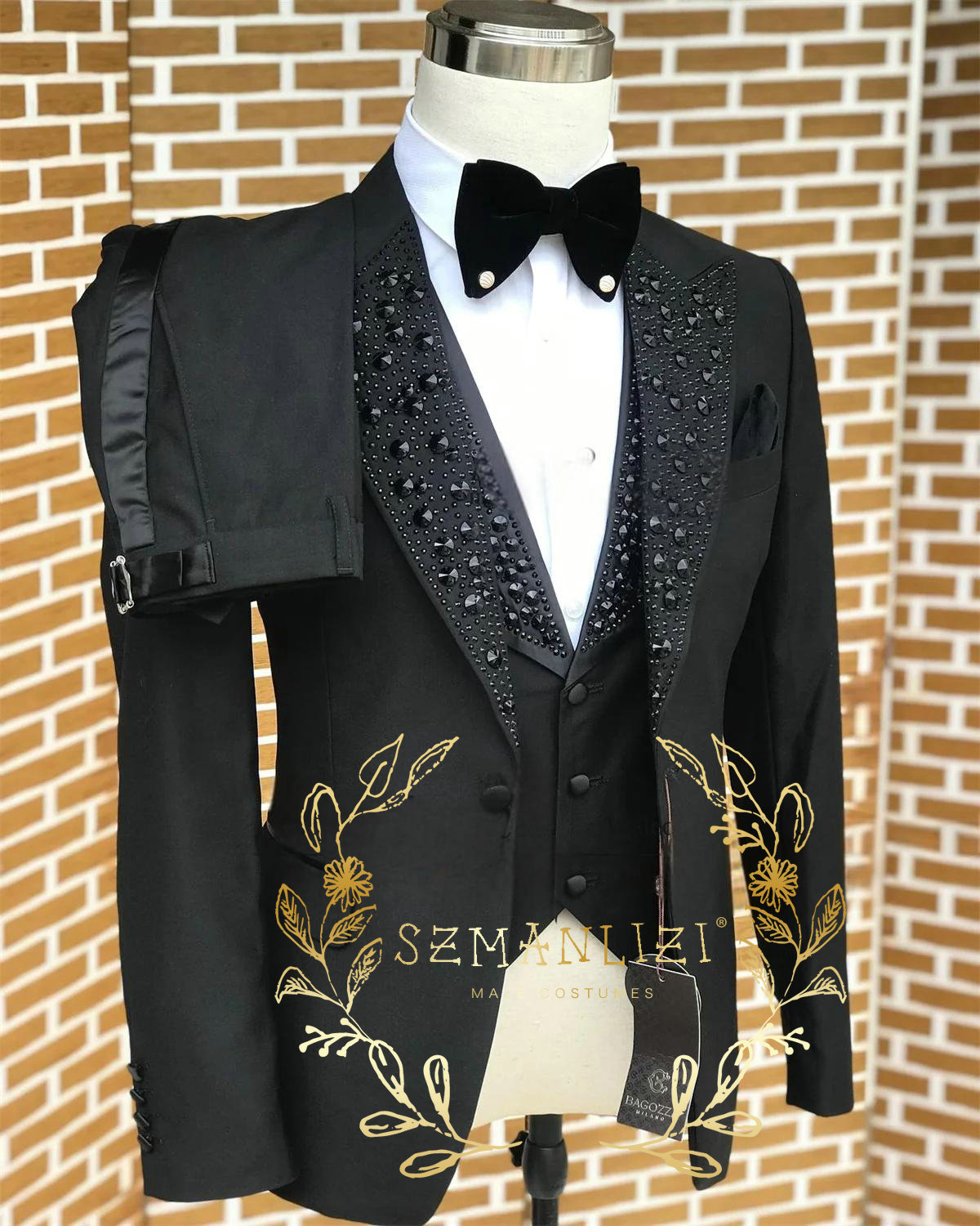 Black Men Suits Luxury Stone C - Men Formal Wear For Wedding 评论和价格