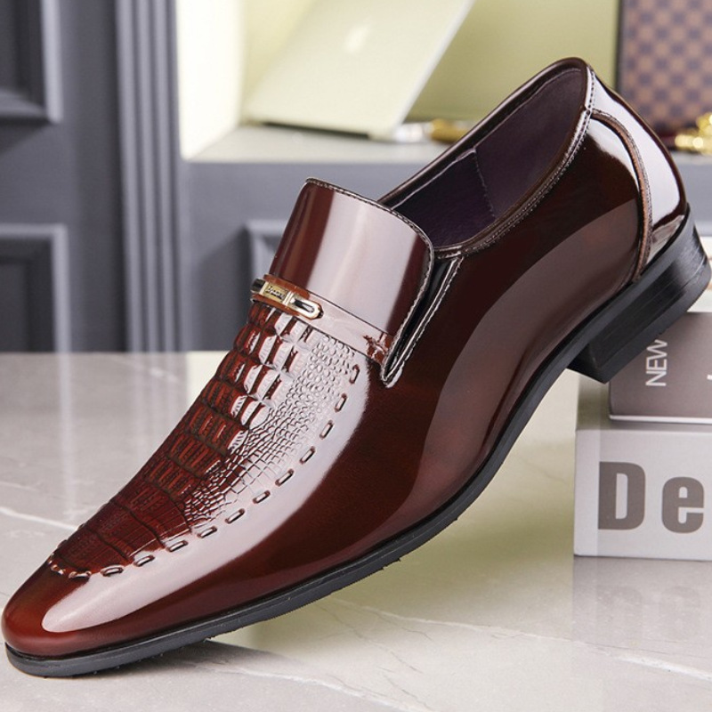 Men Leather Shoes Patent Leath - Patent Leather Oxford 评论和价格