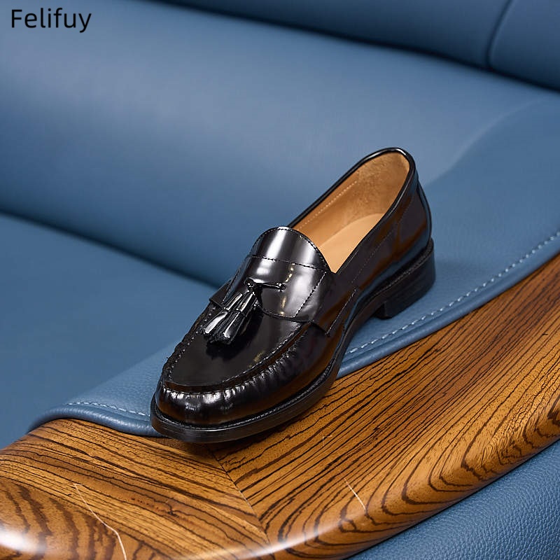 New Men Patent Genuine leather - Patent Leather Oxford 评论和价格