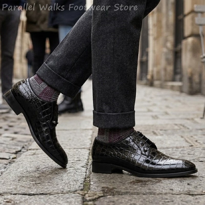 Men Patent Leather Oxford Shoe - Patent Leather Oxford 评论和价格
