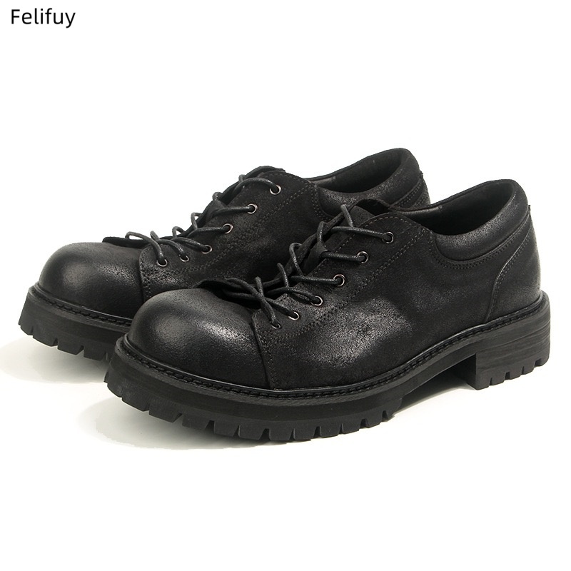 Retro Cowhide Mens Casual Busi - Men'S Formal Wear 评论和价格