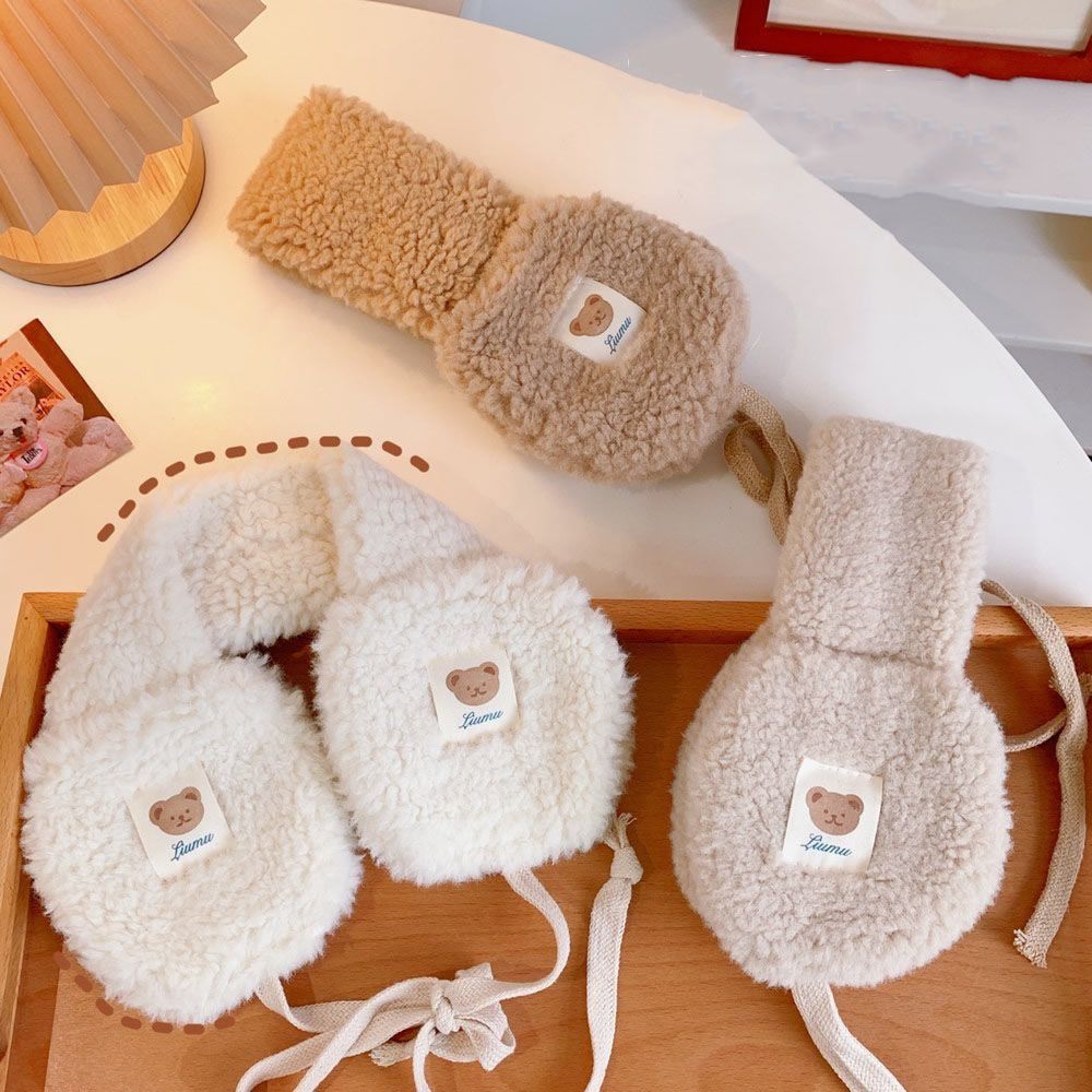 New Cute Bear Tie Plush Earmuf - Windsor Knot Tie 评论和价格