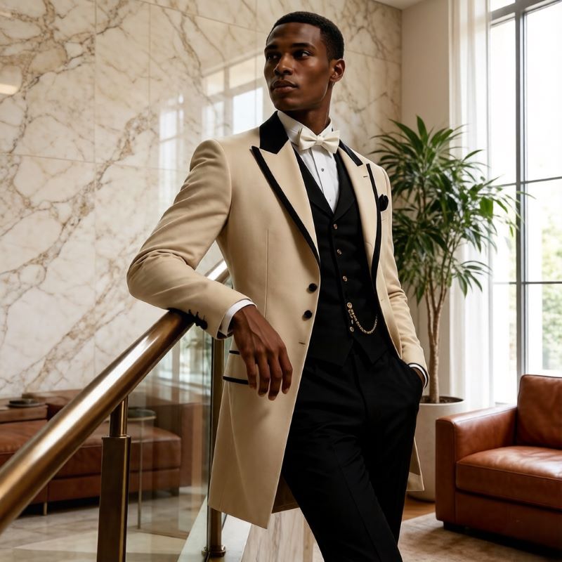 3 Pcs Wedding Suits for Men Sl - Men Formal Wear For Wedding 评论和价格