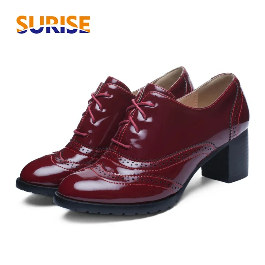 British Women's Oxfords Blue R - Patent Leather Oxford 评论和价格