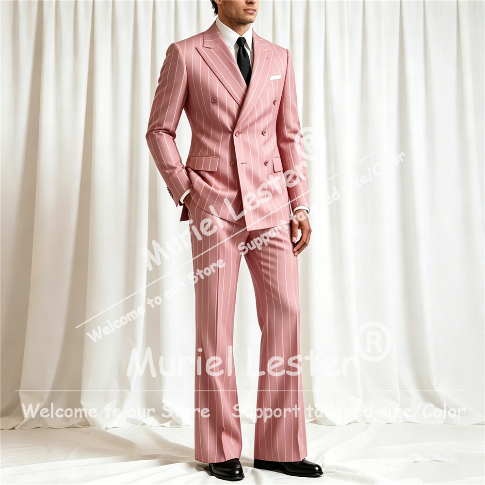 Elegant Stripes Suit Men 2 Pie - Men'S Formal Wear 评论和价格