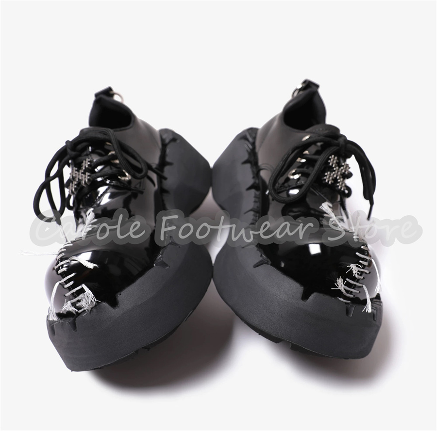 Male Chunky Bottom Heigh Incre - Patent Leather Oxford 评论和价格