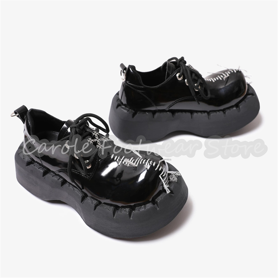 Male Chunky Bottom Heigh Incre - Patent Leather Oxford 评论和价格