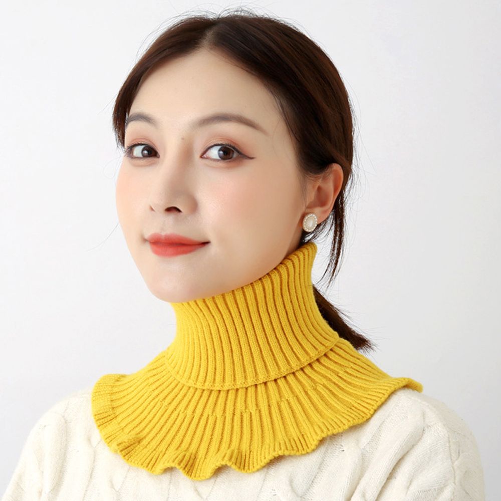 Fashion Warm Knitted Fake Coll - Windsor Knot Tie 评论和价格