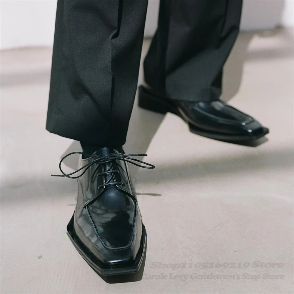 Black Patent Leather Men 4Cm H - Patent Leather Oxford 评论和价格